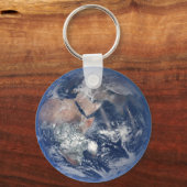 Die östliche Hemisphäre auf der Erde. Schlüsselanhänger (Vorderseite)