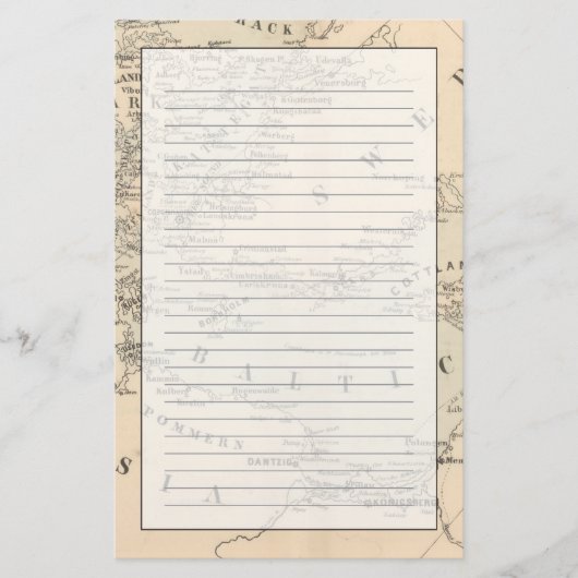 Die Ostsee Briefpapier (Vorderseite)