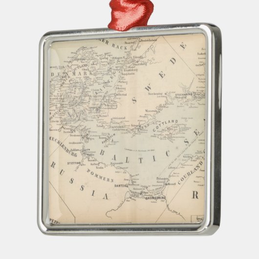 Die Ostsee Silbernes Ornament (Links)