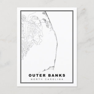 Die Outer Banks Karte
