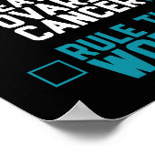 Die Ovarialkrebsregel der Welt geweckt Poster (Ecke)