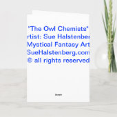 Die Owl Chemists Karte (Rückseite)