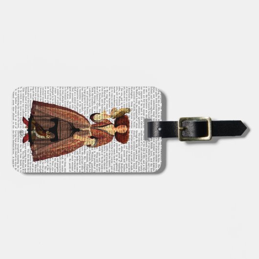 Die Owl Lady Gepäckanhänger (Vorderseite horizontal)