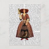Die Owl Lady Postkarte (Vorderseite)