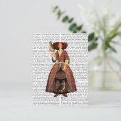 Die Owl Lady Postkarte (Stehend Vorderseite)