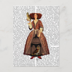 Die Owl Lady Postkarte