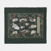 Die Owls in Alaska Blanket gefunden Fleecedecke (Vorderseite (Horizontal))