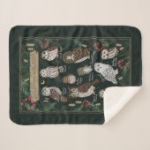Die Owls in Alaska Sherpa Blanket gefunden Sherpadecke (Vorderseite (Horizontal))