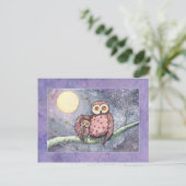 Die Owls und die Mondpostkarte Postkarte (Stehend Vorderseite)