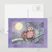 Die Owls und die Mondpostkarte Postkarte (Vorne/Hinten)