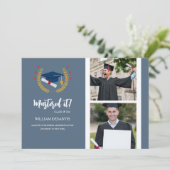 Die Oxford Foto Abschluss Flat Announcement Card Ankündigung (Stehend Vorderseite)