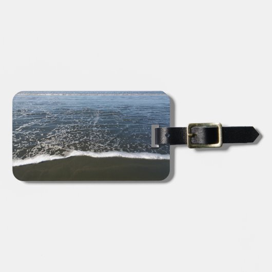 Die Ozeantide, die Ashore waschen Gepäckanhänger (Vorderseite horizontal)