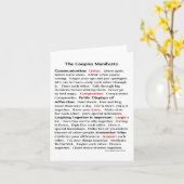 Die Paar-Manifest-Mitteilungskarten Karte (Gelbe Blume)