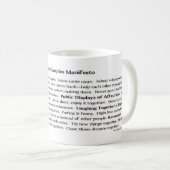 Die Paar-Manifest-Schale Kaffeetasse (VorderseiteRechts)