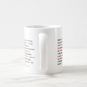 Die Paar-Manifest-Schale Kaffeetasse
