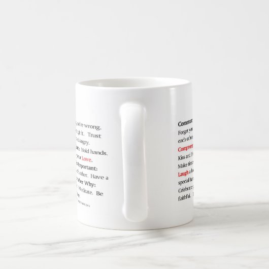 Die Paar-Manifest-Schale Kaffeetasse (Henkel)