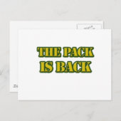 Die Packung ist wieder da Postkarte (Vorne/Hinten)