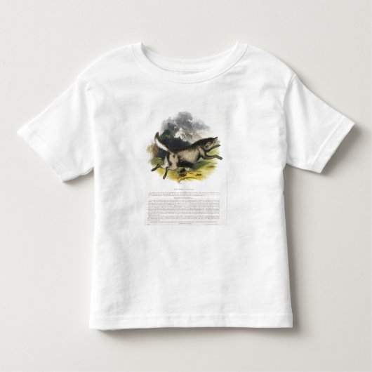 Die pädagogische Illustrations-PU des Wolfs (Canis Kleinkind T-shirt (Vorderseite)