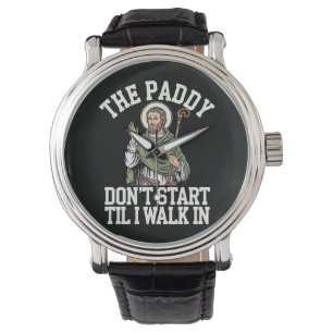 Die Paddy fängt nicht an, bis ich in lustigem Iris Armbanduhr