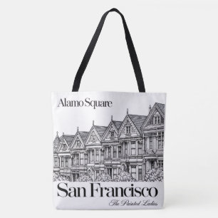 Die Painted Ladies von Alamo Square Große Tasche