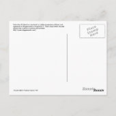 Die Pajamas-Postkarte der Katze Postkarte (Rückseite)