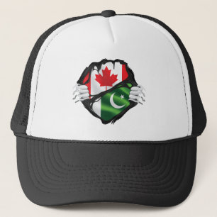 Die pakistanische kanadische Händlerflagge Truckerkappe