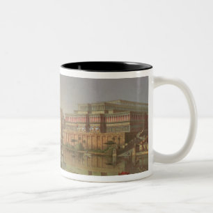 Die Paläste von Nimrud stellten, eine Zweifarbige Tasse