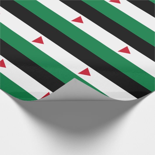 Die palästinensische Flagge (ع م ل ط ل ف س ي Geschenkpapier (Ecke)