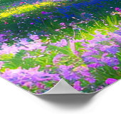 Die Palette der Natur, die lebendige Violette Flor Poster (Ecke)