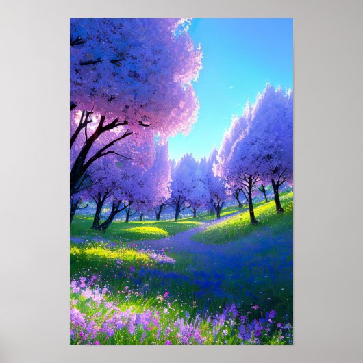 Die Palette der Natur, die lebendige Violette Flor Poster (Vorne)