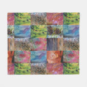 Die Palette der Natur - Inspirierte Kunst des Meer Fleecedecke (Vorderseite (Horizontal))