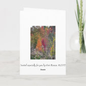 Die Palette des Herbstes Karte (Rückseite)