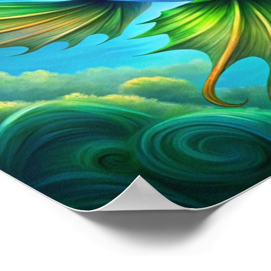 "Die Palette des Himmels" Poster (Ecke)