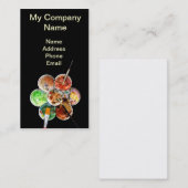 Die Palette des Malers mit hellen Farben und Visitenkarte (Vorne/Hinten)