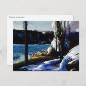 Die Palisaden im Winter George Bellows Postkarte (Vorne/Hinten)