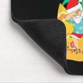 Die Palmen mit dem dabbing Weihnachtsmann schmücke Mousepad (Ecke)