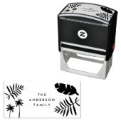 Die Palmen und das tropische moderne Design Permastempel (Beispiel)