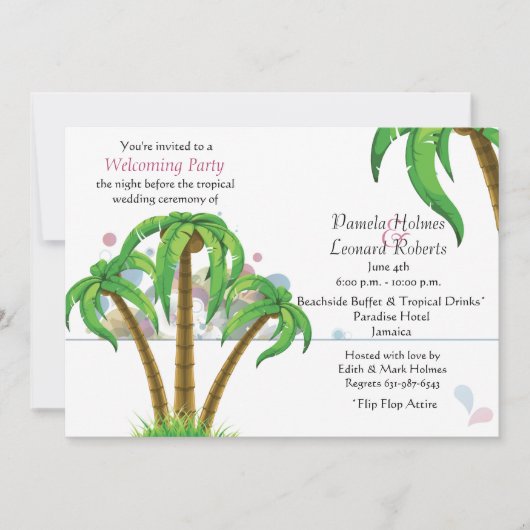 Die Palms Einladung (Vorderseite)
