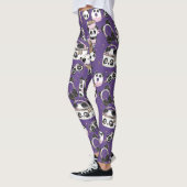 Die Panda-Diva-lila Leggings und die Yoga-Hose (Links)