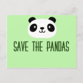 Die Pandas gerettet Postkarte (Vorderseite)