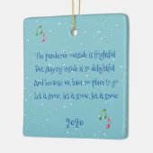 Die Pandemie im Freien ist fürchterlich 2020 Keramikornament (Links)