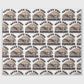 Die Pangoline gerettet Geschenkpapier (Flach)