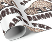 Die Pangoline gerettet Geschenkpapier (Rolleneckpunkt)