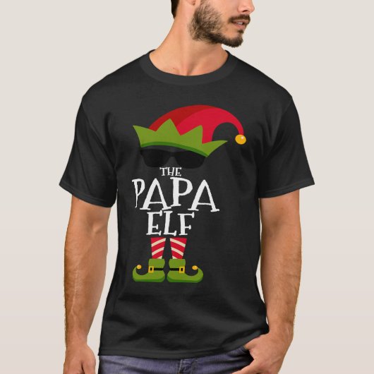 Die Papa Elf Costume Matching Family Group Christm T-Shirt (Vorderseite)