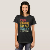 Die Papa-Warnung kann zu jedem Zeitpunkt plötzlich T-Shirt (Vorne ganz)