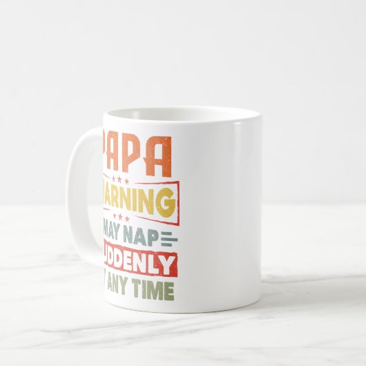 Die Papa-Warnung kann zu jeder Zeit plötzlich Nick Kaffeetasse (Vorderseite Links)