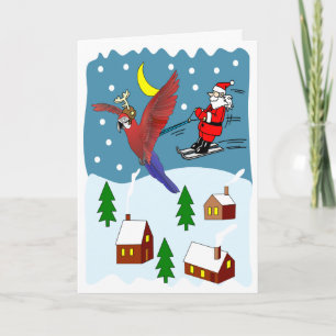 die Papageien-Karte Feiertagskarte