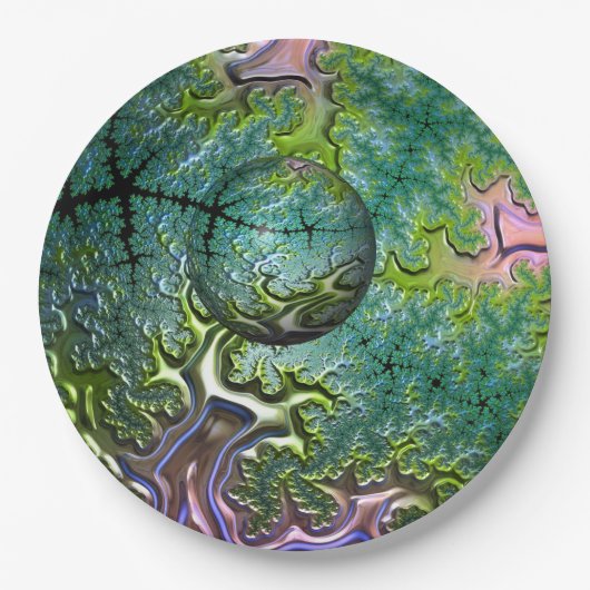 Die Papiertafel für die Reise Pappteller (Vorderseite)