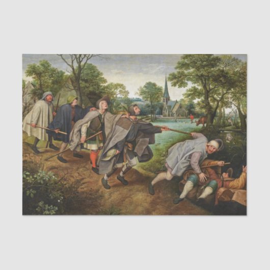 Die Parabel der Blinden Führer des Blinden Seidenpapier (Vorderseite)