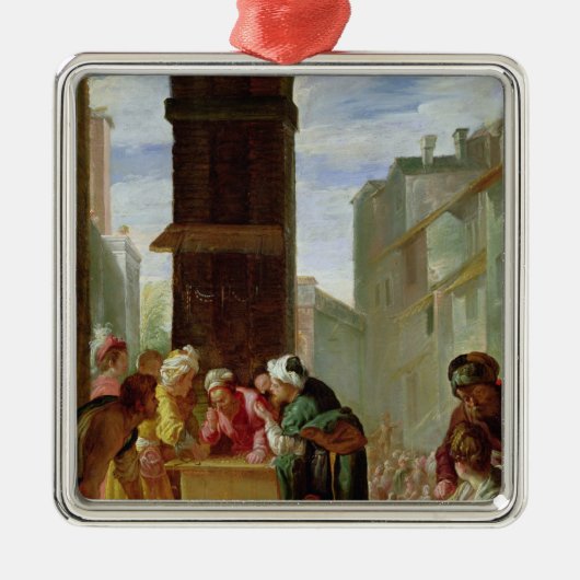 Die Parabel der wertvollen Perle Ornament Aus Metall (Vorne)